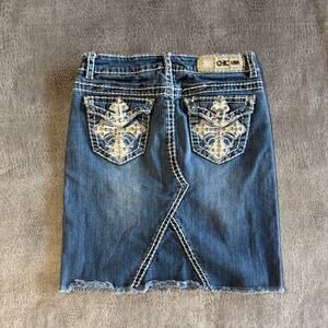 Miss Chic Y2k Embellished Cross Skirt